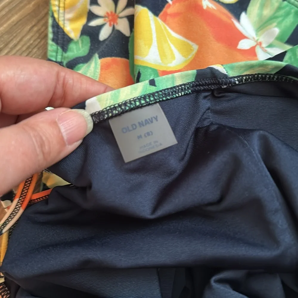 Old Navy Kids One Piece Swimsuit - Citrus Print - Picture 5 of 6
